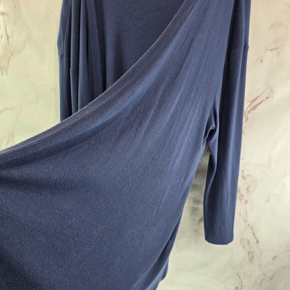 J Jill Cardigan Womens 3X Blue Sweater Open Front Lightweight Jewell Tone - Picture 7 of 11